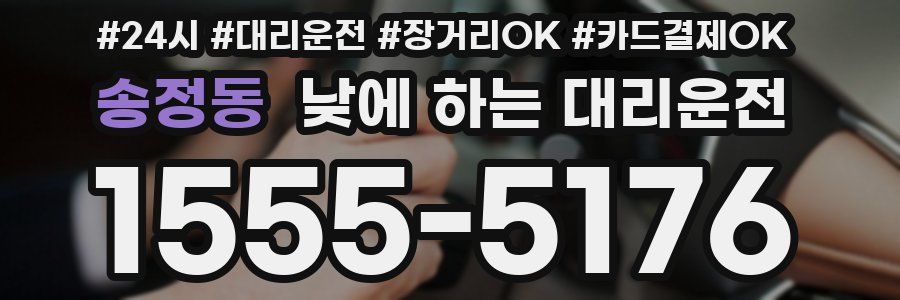 송정동 낮에 하는 대리운전