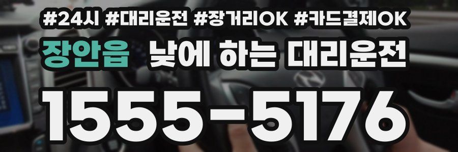 장안읍 낮에 하는 대리운전