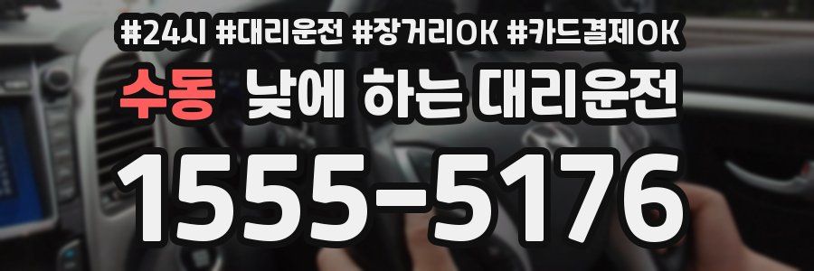 수동 낮에 하는 대리운전