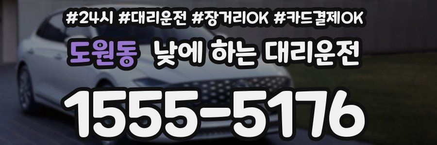 도원동 낮에 하는 대리운전