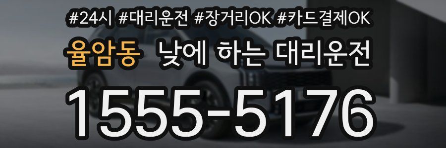 율암동 낮에 하는 대리운전