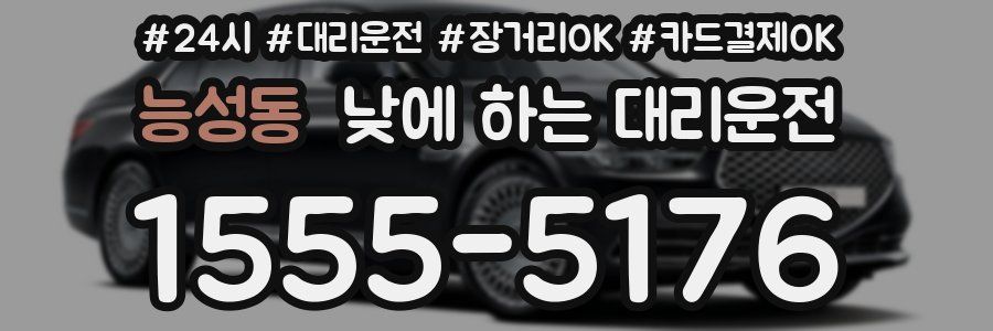 능성동 낮에 하는 대리운전