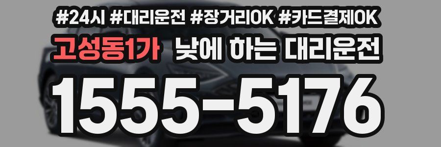 고성동1가 낮에 하는 대리운전