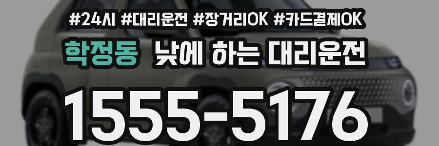 학정동 낮에 하는 대리운전