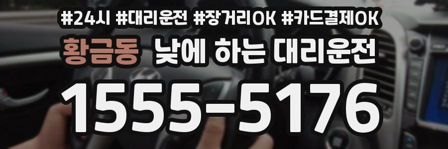 황금동 낮에 하는 대리운전