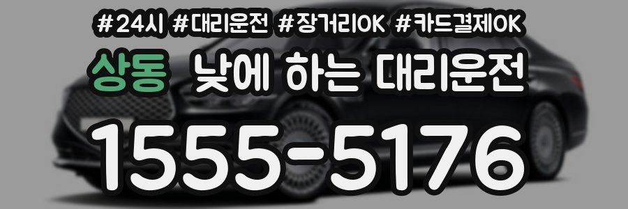상동 낮에 하는 대리운전