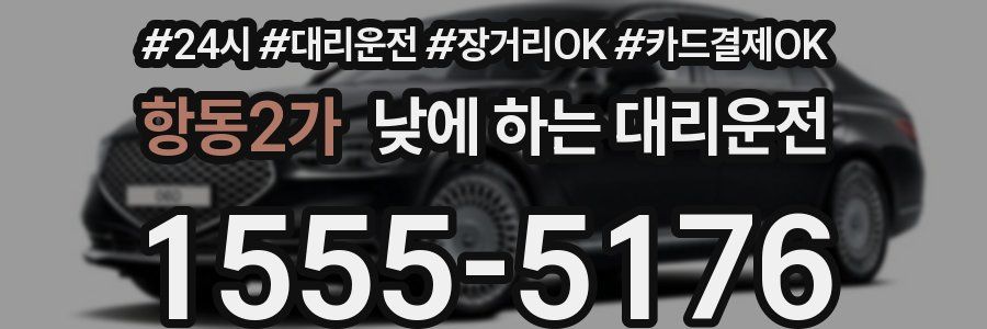 항동2가 낮에 하는 대리운전