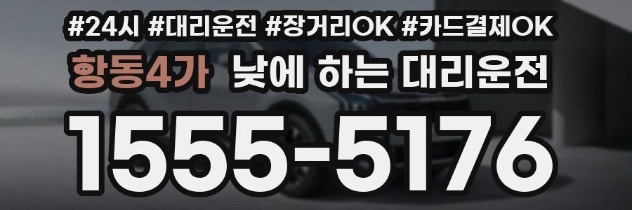 항동4가 낮에 하는 대리운전