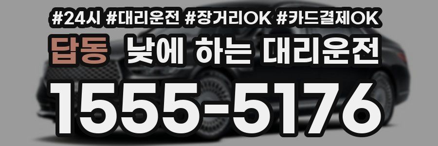 답동 낮에 하는 대리운전