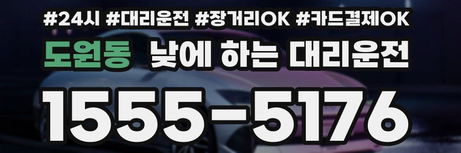 도원동 낮에 하는 대리운전
