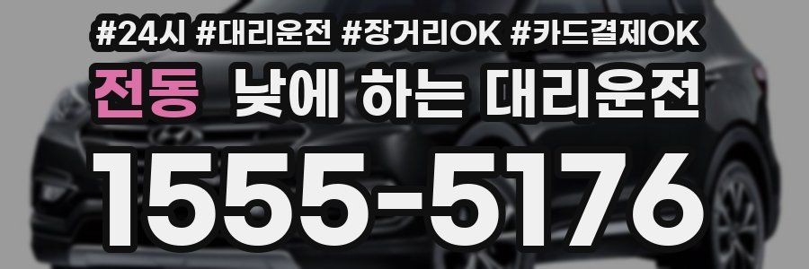 전동 낮에 하는 대리운전