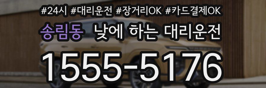 송림동 낮에 하는 대리운전