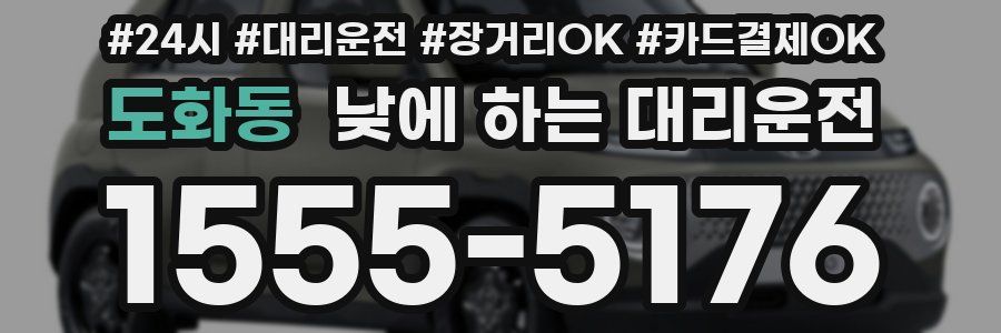 도화동 낮에 하는 대리운전