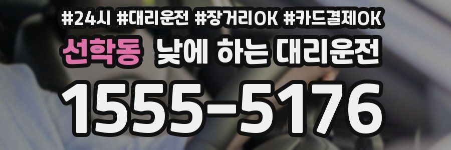 선학동 낮에 하는 대리운전