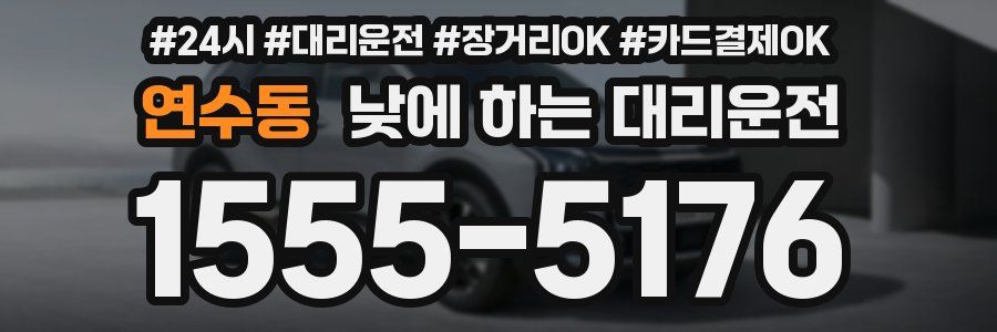 연수동 낮에 하는 대리운전