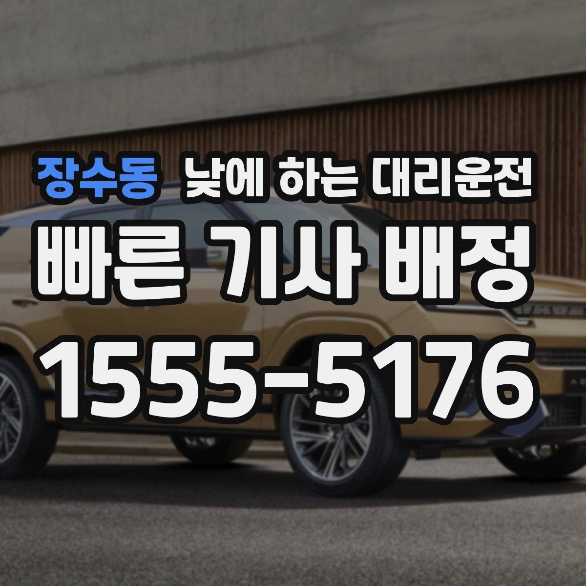 장수동 낮에 하는 대리운전 거래처 방문 동선이 많을 때 추천