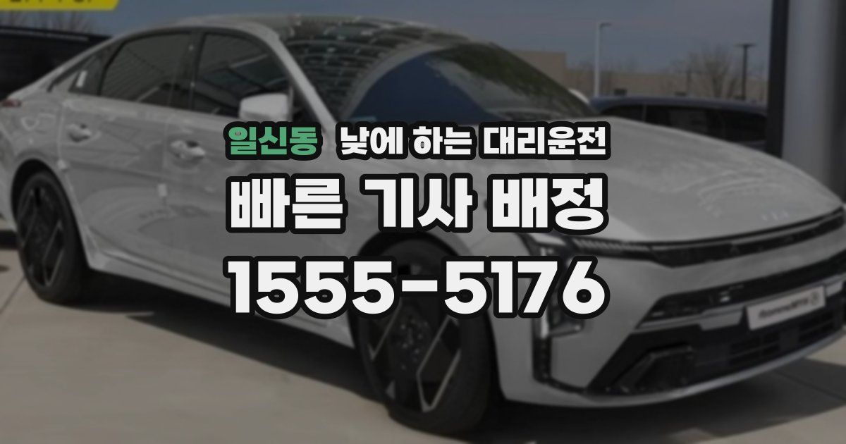 일신동 낮에 하는 대리운전