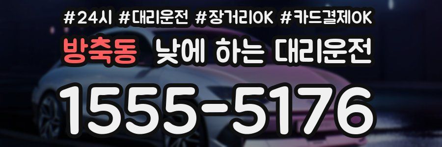 방축동 낮에 하는 대리운전