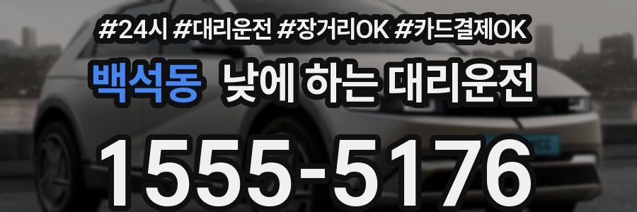 백석동 낮에 하는 대리운전