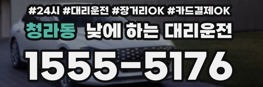 청라동 낮에 하는 대리운전