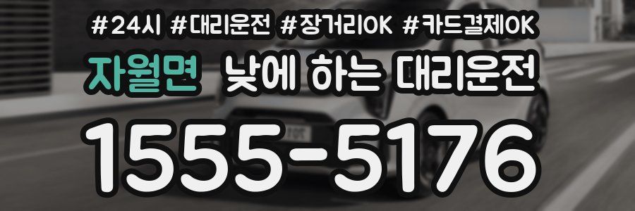자월면 낮에 하는 대리운전