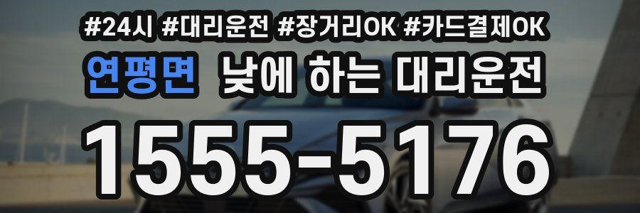 연평면 낮에 하는 대리운전