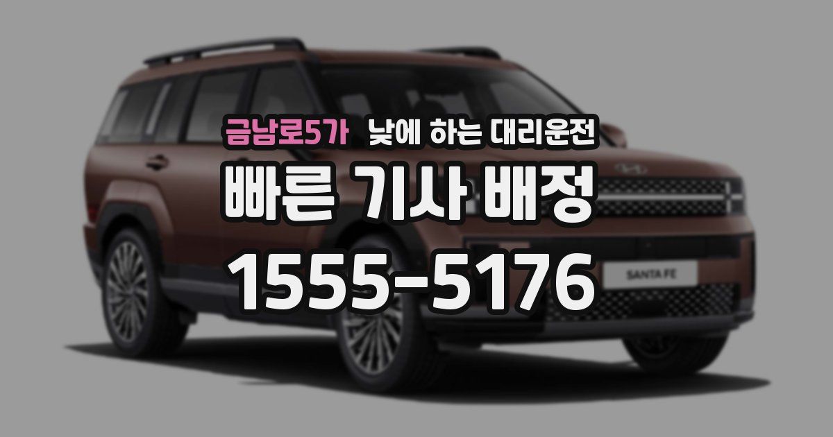 금남로5가 낮에 하는 대리운전