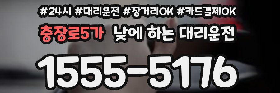 충장로5가 낮에 하는 대리운전