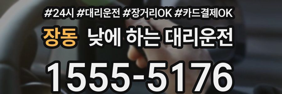 장동 낮에 하는 대리운전