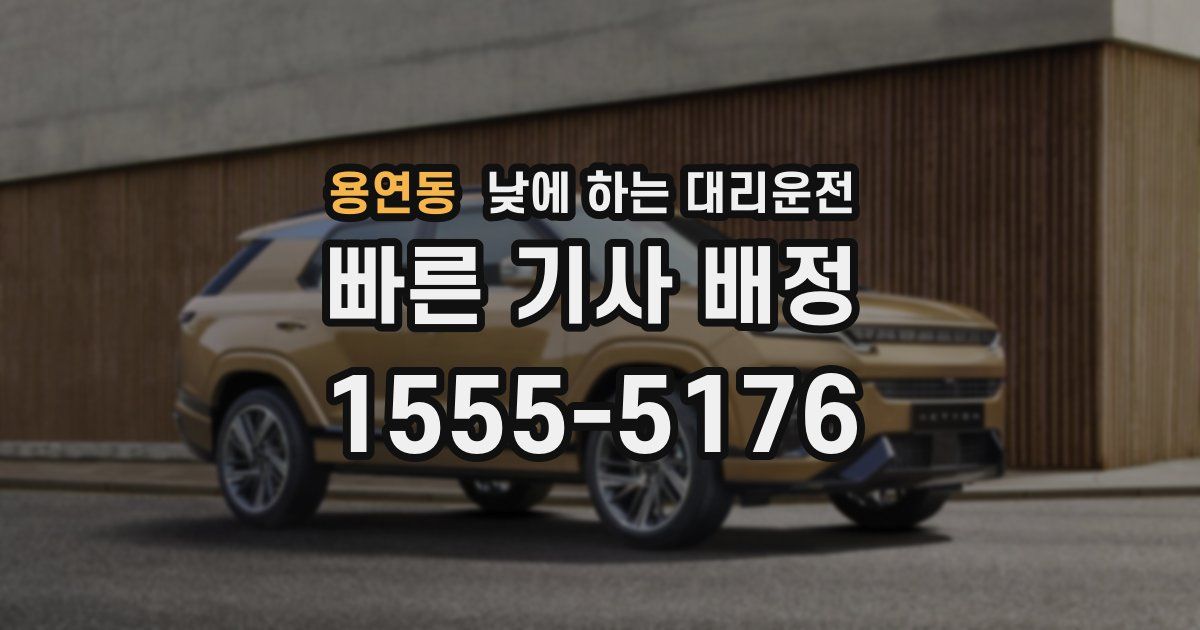 용연동 낮에 하는 대리운전