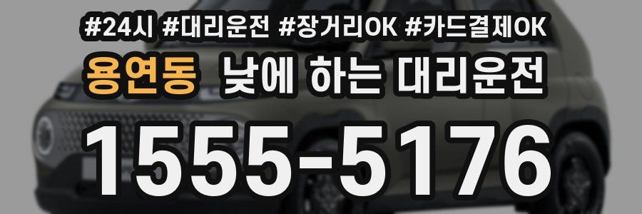 용연동 낮에 하는 대리운전