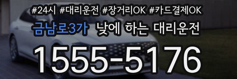 금남로3가 낮에 하는 대리운전