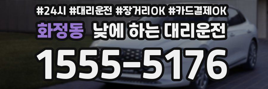 화정동 낮에 하는 대리운전
