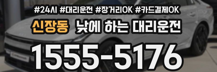 신장동 낮에 하는 대리운전