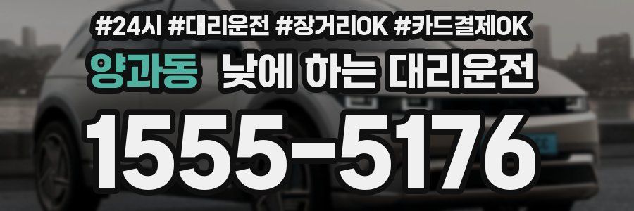 양과동 낮에 하는 대리운전