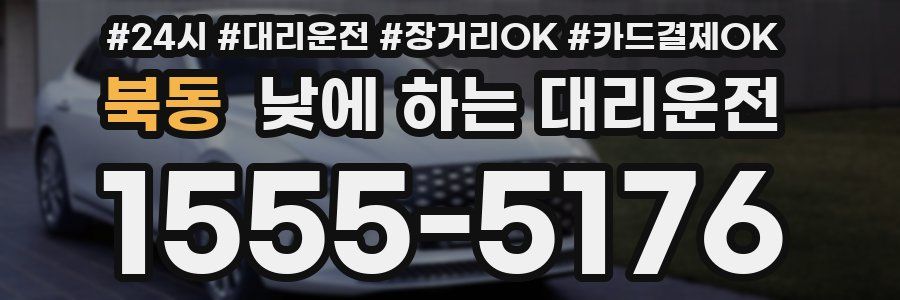 북동 낮에 하는 대리운전