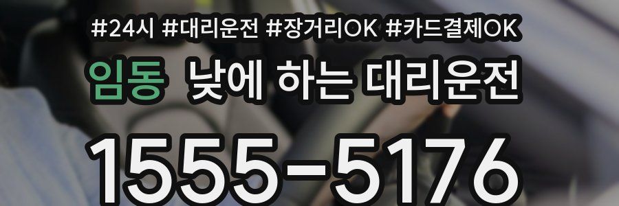 임동 낮에 하는 대리운전