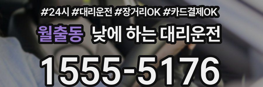 월출동 낮에 하는 대리운전