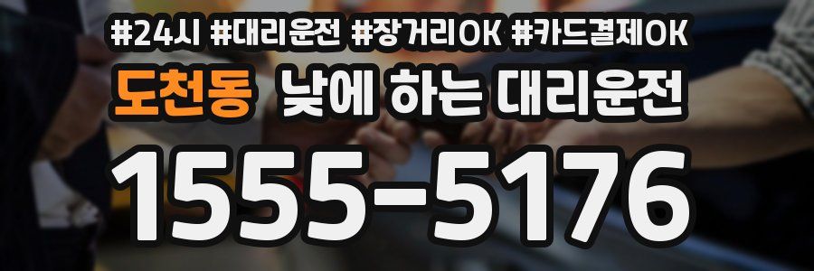 도천동 낮에 하는 대리운전