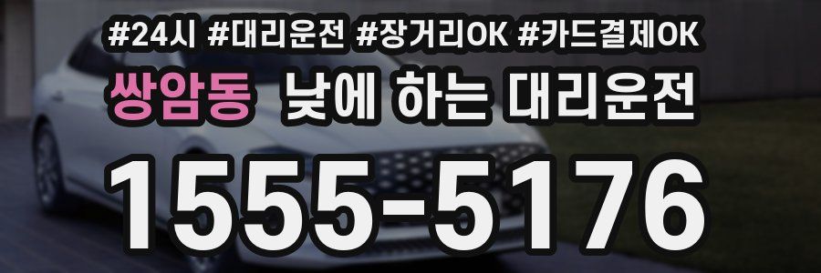 쌍암동 낮에 하는 대리운전
