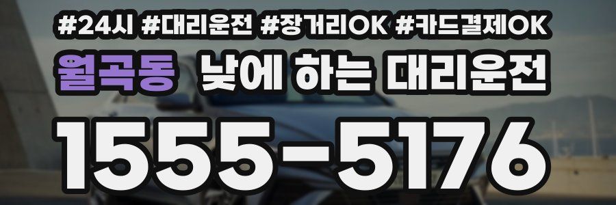 월곡동 낮에 하는 대리운전