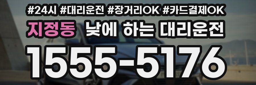 지정동 낮에 하는 대리운전