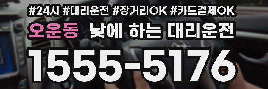 오운동 낮에 하는 대리운전