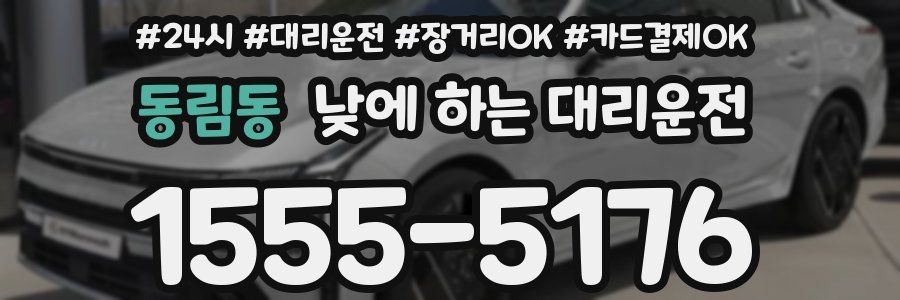 동림동 낮에 하는 대리운전