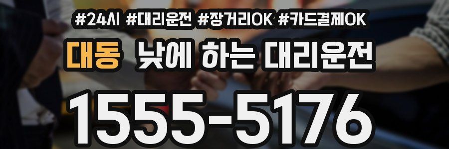 대동 낮에 하는 대리운전