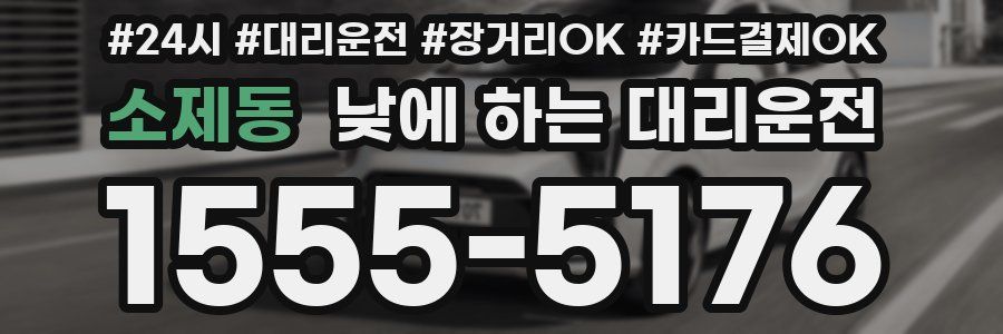 소제동 낮에 하는 대리운전