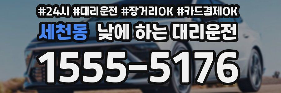 세천동 낮에 하는 대리운전