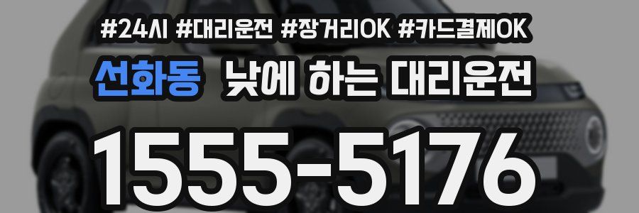 선화동 낮에 하는 대리운전