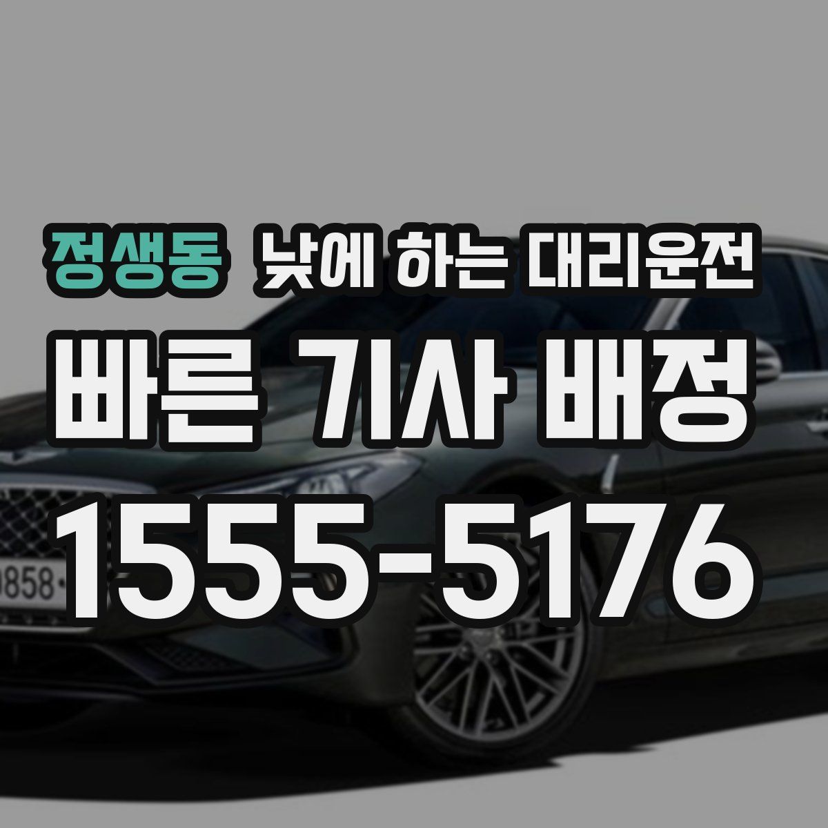 정생동 낮에 하는 대리운전