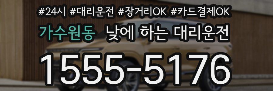 가수원동 낮에 하는 대리운전